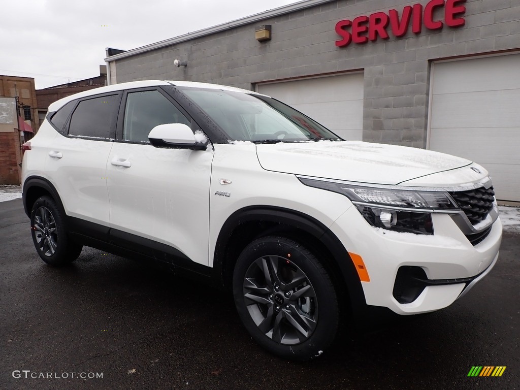 Clear White 2021 Kia Seltos LX AWD Exterior Photo #137383708