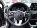 Black 2021 Kia Seltos LX AWD Steering Wheel