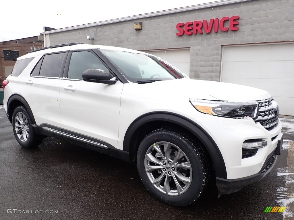 2020 Explorer XLT 4WD - Oxford White / Ebony photo #9