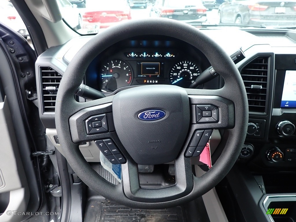 2020 Ford F150 STX SuperCrew 4x4 Black Steering Wheel Photo #137386949