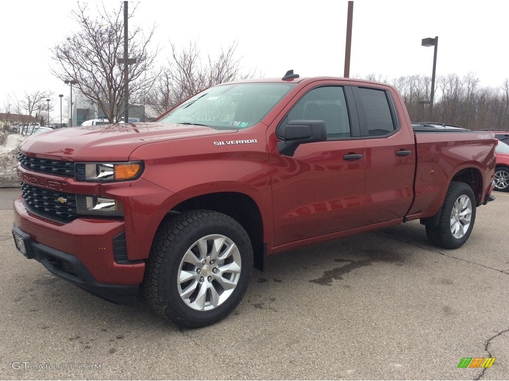 2020 Silverado 1500 Custom Double Cab 4x4 - Cajun Red Tintcoat / Jet Black photo #5