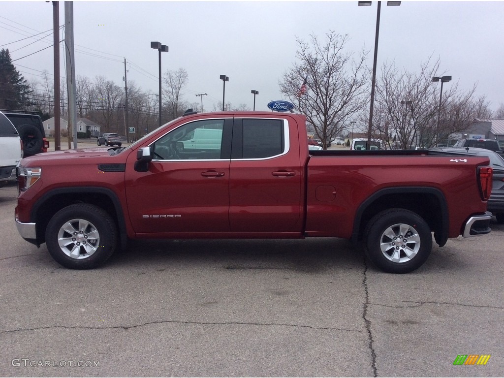 2020 Sierra 1500 SLE Double Cab 4WD - Red Quartz Tintcoat / Jet Black photo #6