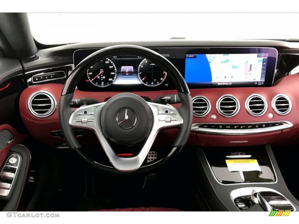 2019 Mercedes-Benz S 560 4Matic Coupe designo Bengal Red/Black Dashboard Photo #137396859