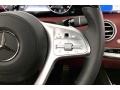 2019 Mercedes-Benz S designo Bengal Red/Black Interior Steering Wheel Photo