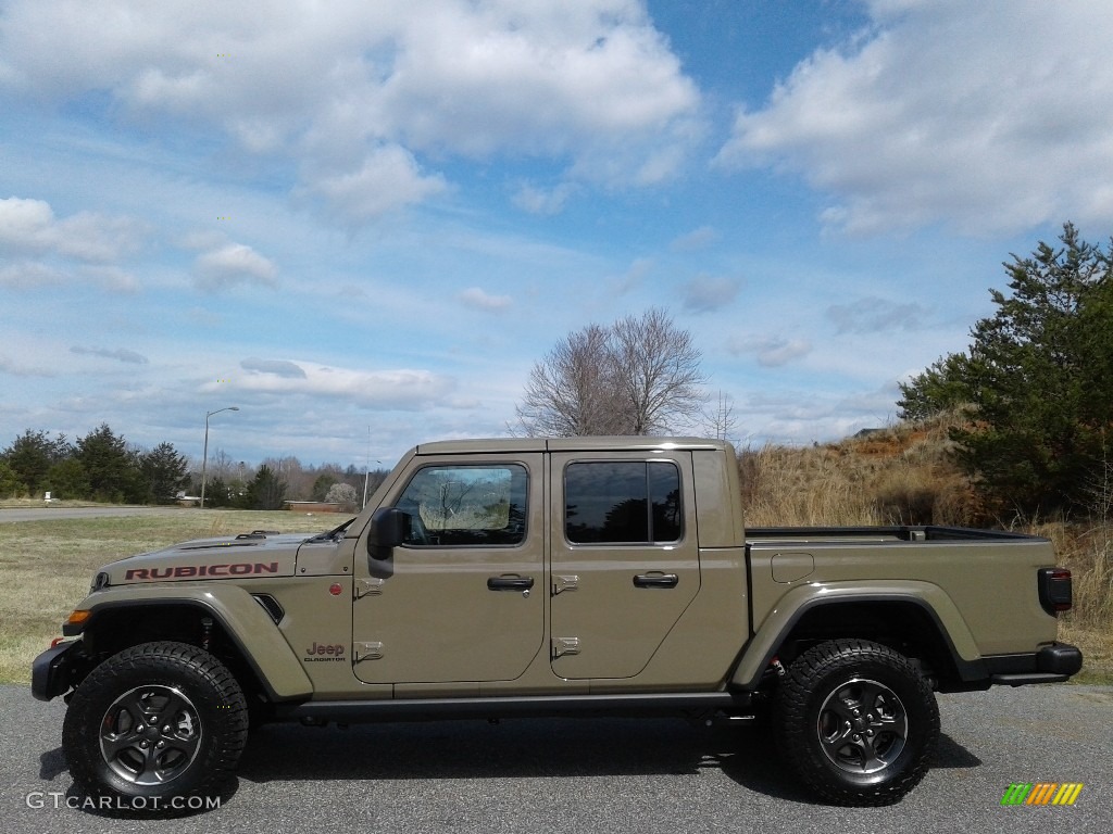 2020 Gladiator Rubicon 4x4 - Gator / Black photo #1