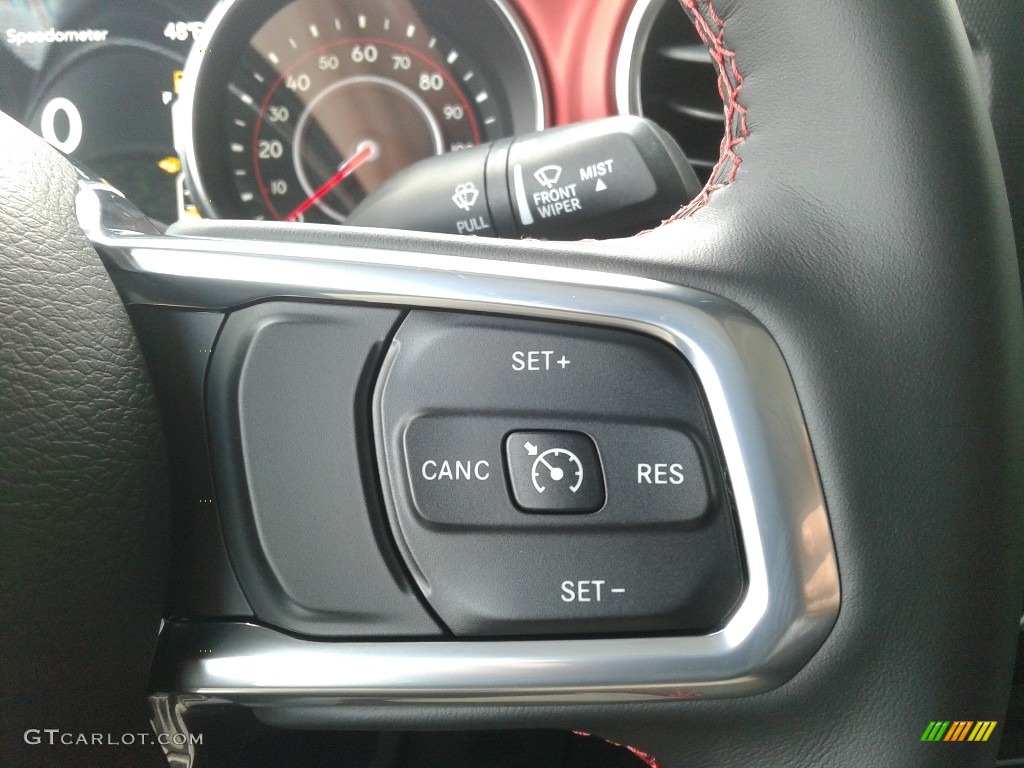 2020 Jeep Gladiator Rubicon 4x4 Black Steering Wheel Photo #137399004