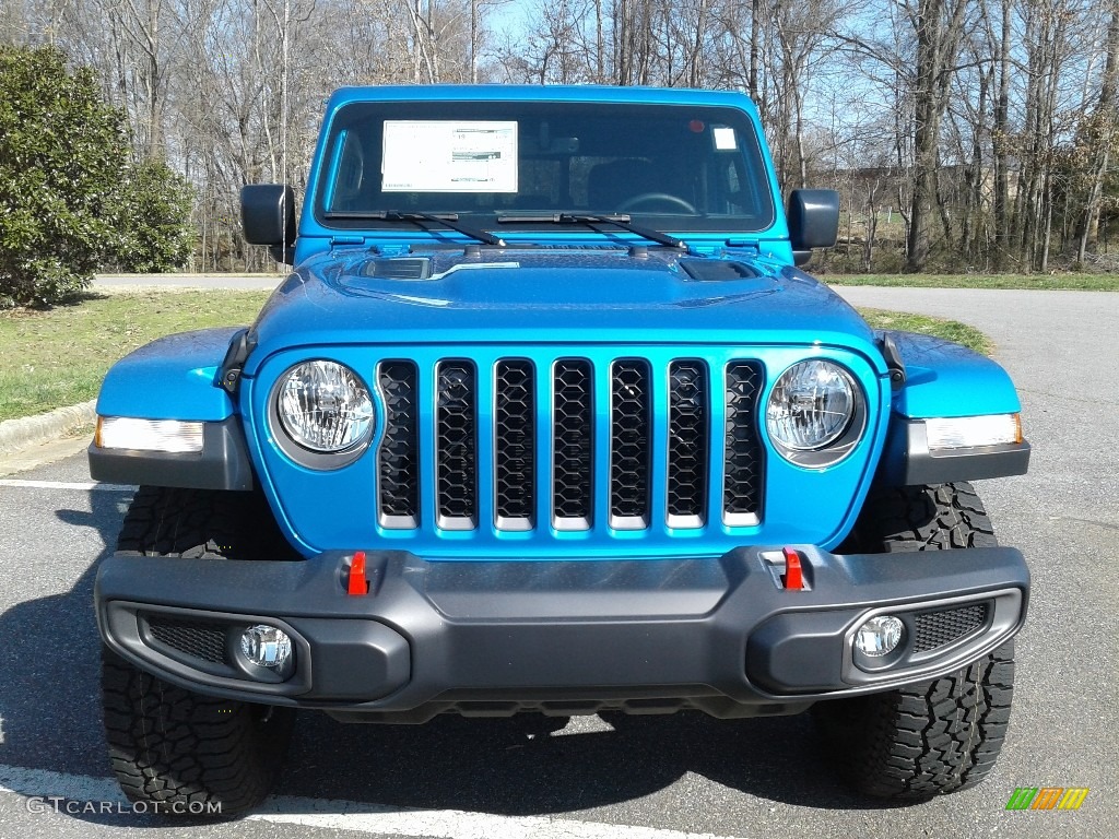 2020 Gladiator Rubicon 4x4 - Hydro Blue Pearl / Black photo #3