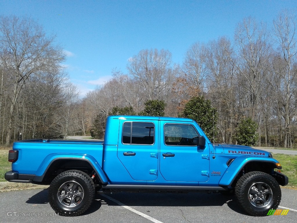 Hydro Blue Pearl 2020 Jeep Gladiator Rubicon 4x4 Exterior Photo #137399487