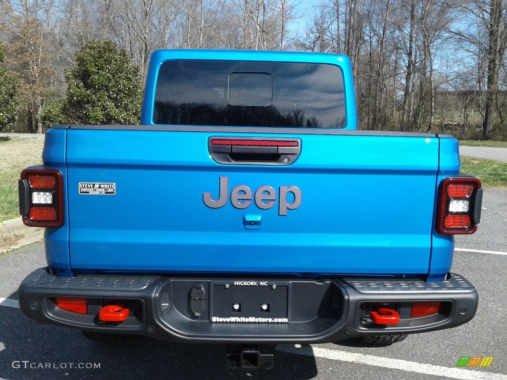 2020 Gladiator Rubicon 4x4 - Hydro Blue Pearl / Black photo #7
