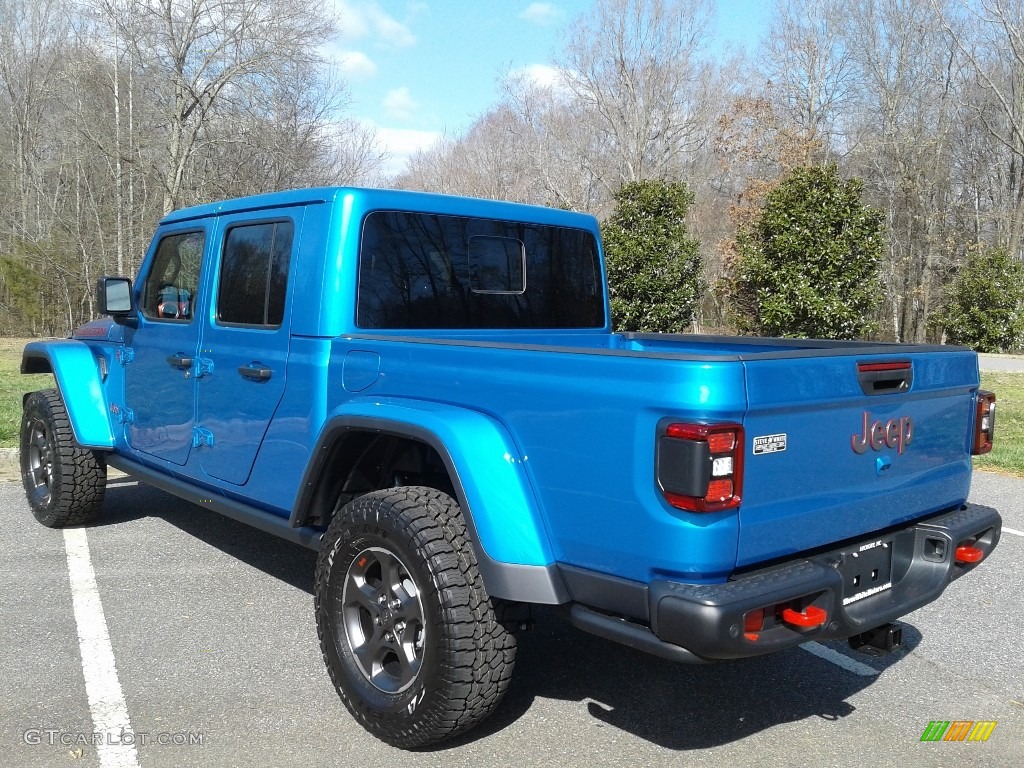 2020 Gladiator Rubicon 4x4 - Hydro Blue Pearl / Black photo #9
