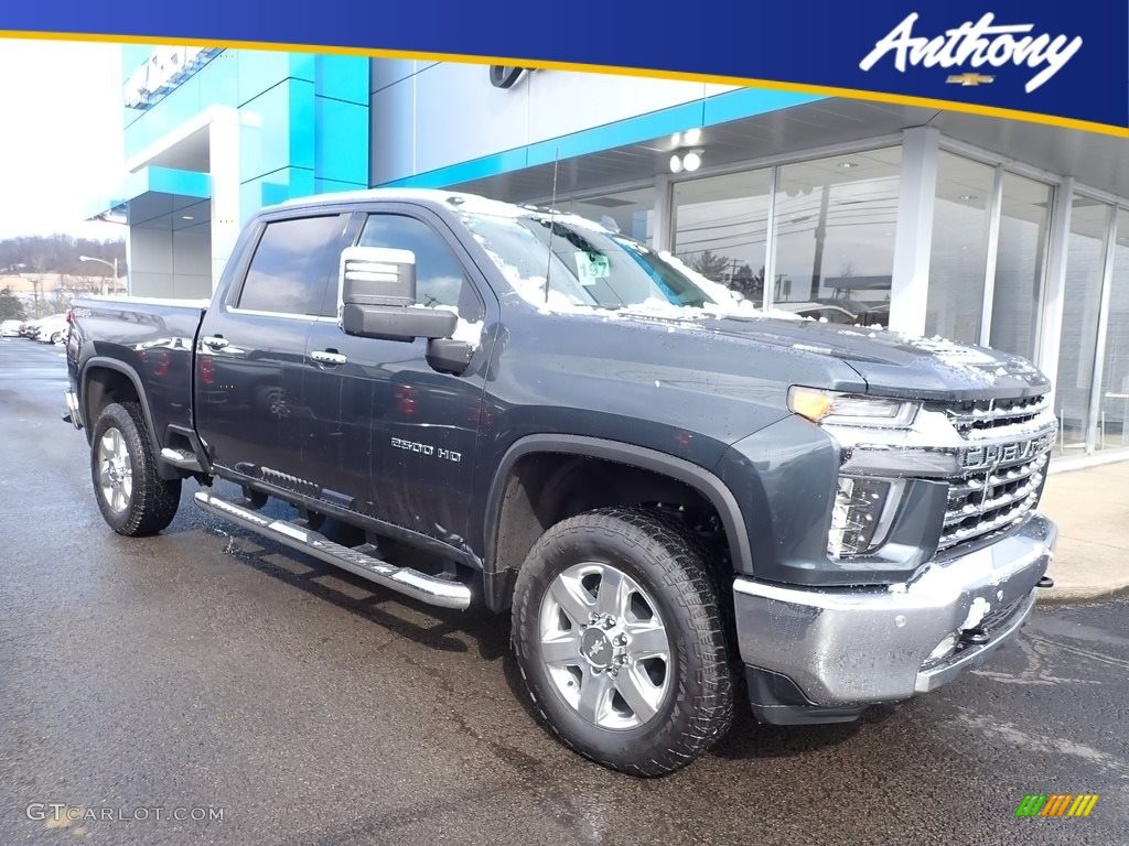 2020 Silverado 2500HD LTZ Crew Cab 4x4 - Shadow Gray Metallic / Jet Black photo #1