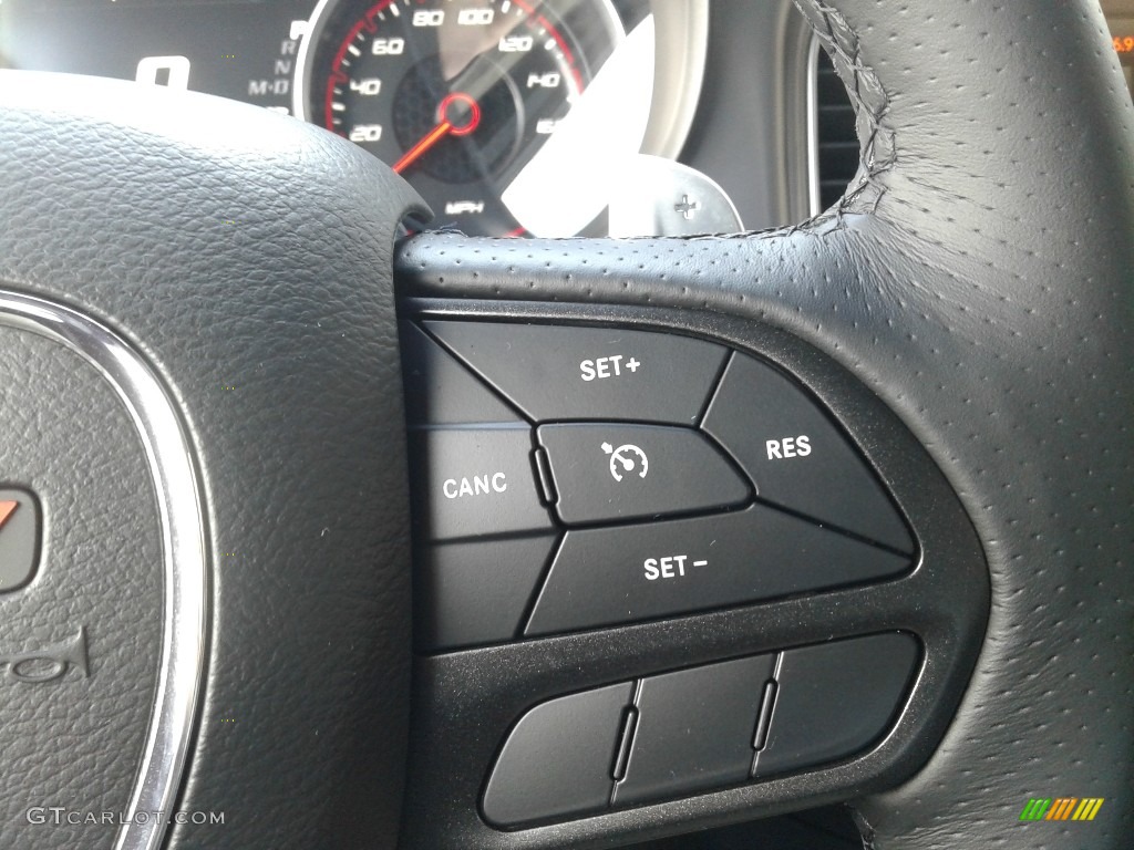 2020 Dodge Charger Scat Pack Black Steering Wheel Photo #137400762