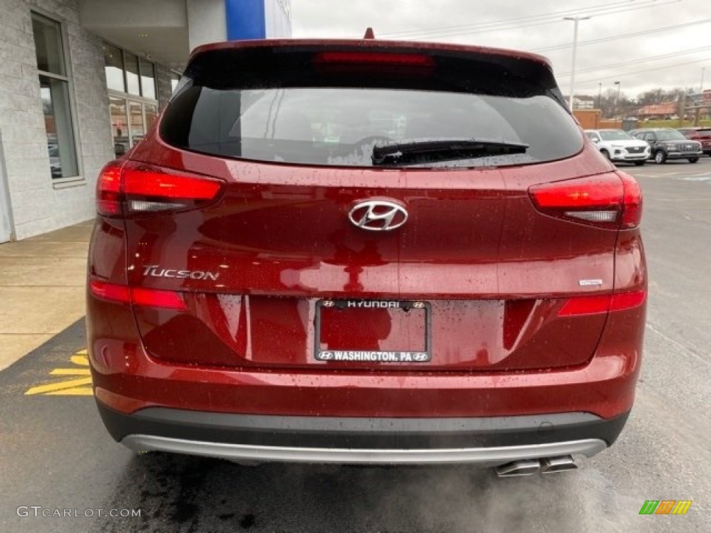 2020 Tucson SEL AWD - Gemstone Red / Beige photo #4