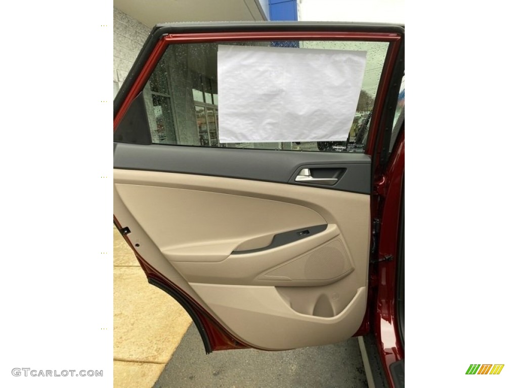2020 Tucson SEL AWD - Gemstone Red / Beige photo #16