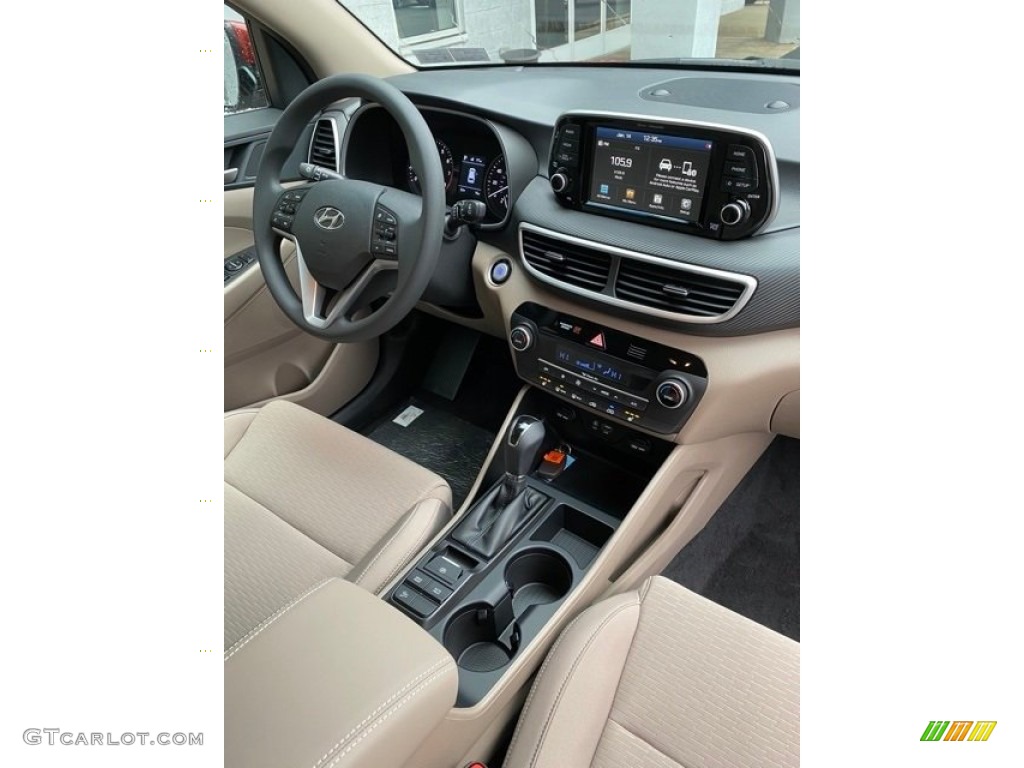 2020 Tucson SEL AWD - Gemstone Red / Beige photo #25