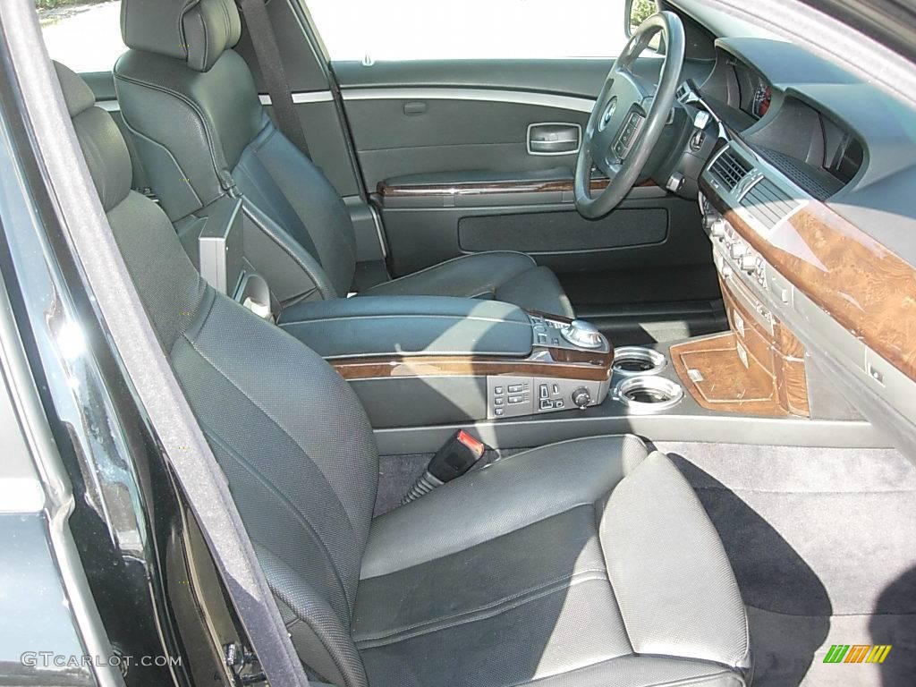 2005 7 Series 745Li Sedan - Jet Black / Black/Black photo #19