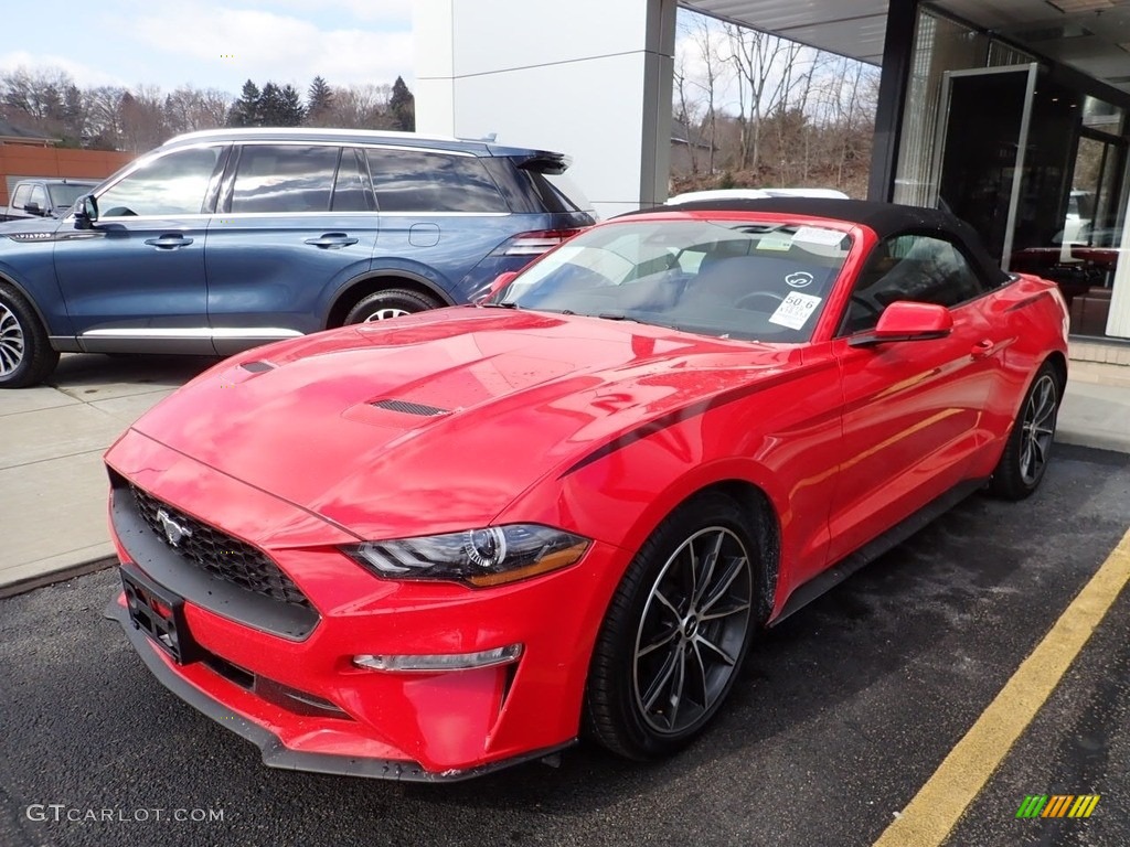 2019 Mustang EcoBoost Convertible - Race Red / Ebony photo #1