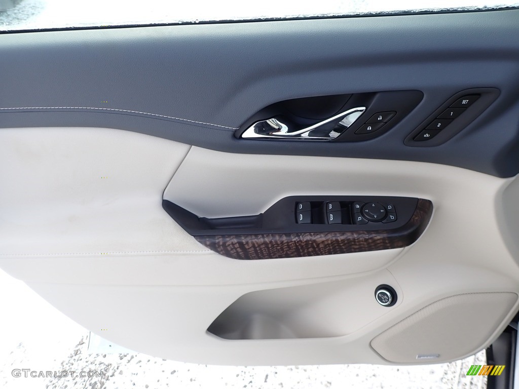 2020 GMC Acadia Denali AWD Dark Galvanized/Light Shale Door Panel Photo #137408496