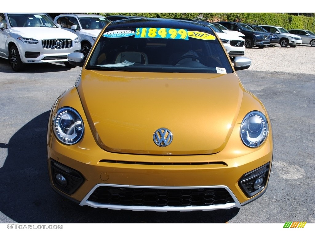 2017 Beetle 1.8T Dune Coupe - Sandstorm Yellow Metallic / Dune Gray/Black photo #3