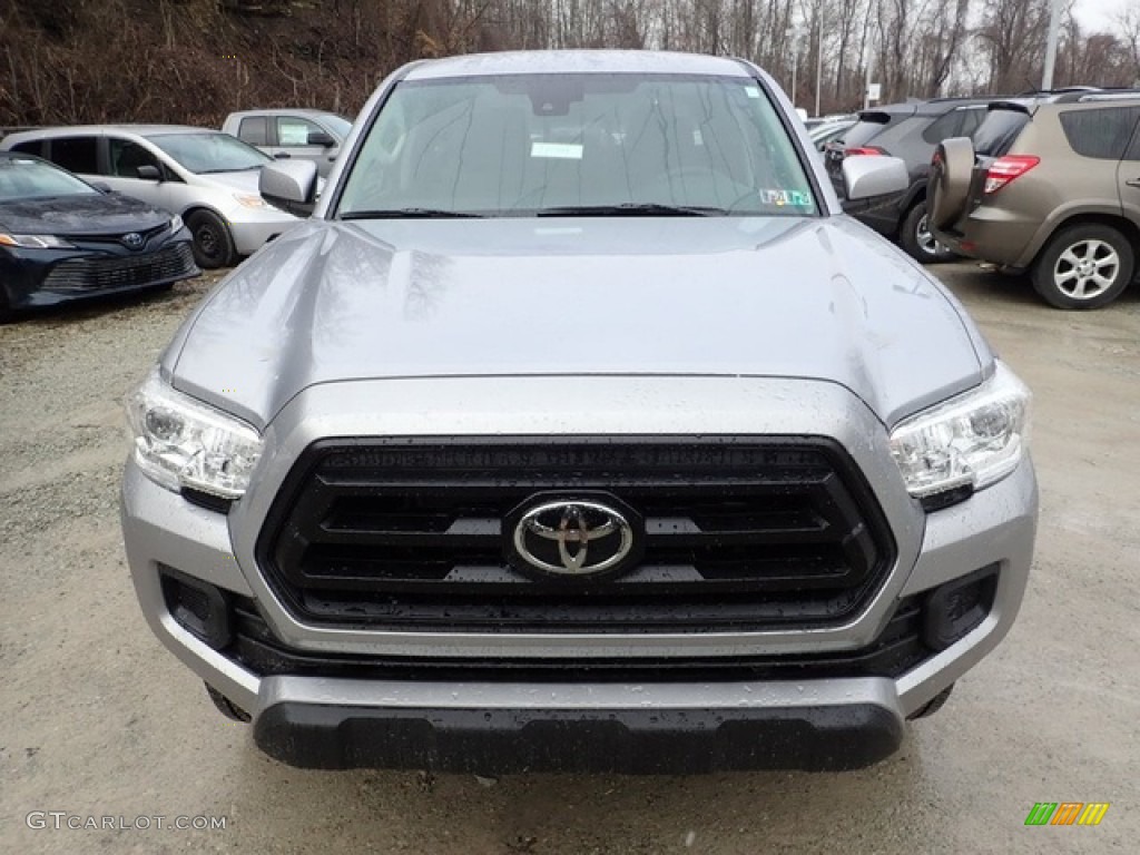 2020 Tacoma SR5 Double Cab 4x4 - Silver Sky Metallic / Cement photo #7