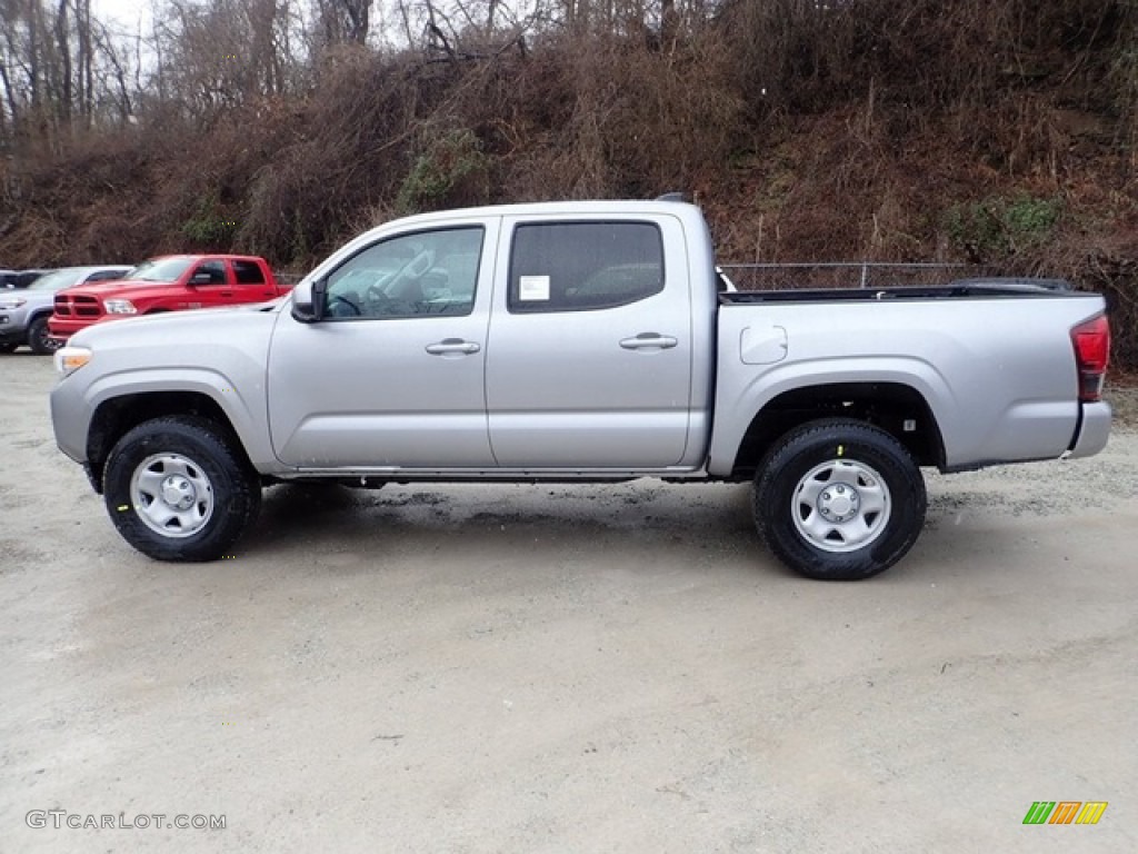 2020 Tacoma SR5 Double Cab 4x4 - Silver Sky Metallic / Cement photo #9