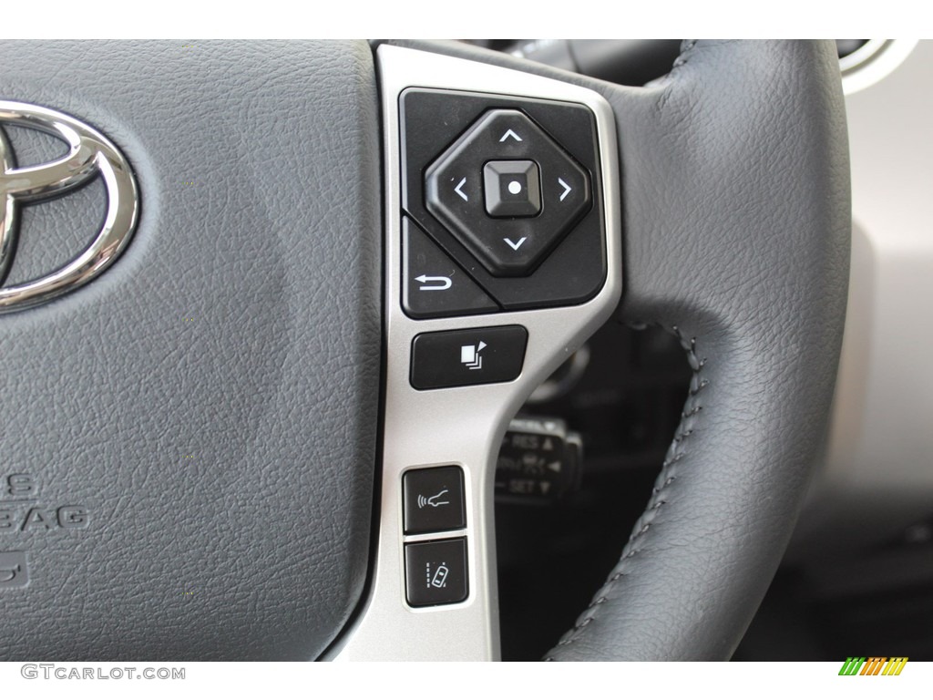 2020 Toyota Tundra Limited CrewMax 4x4 Graphite Steering Wheel Photo #137414565