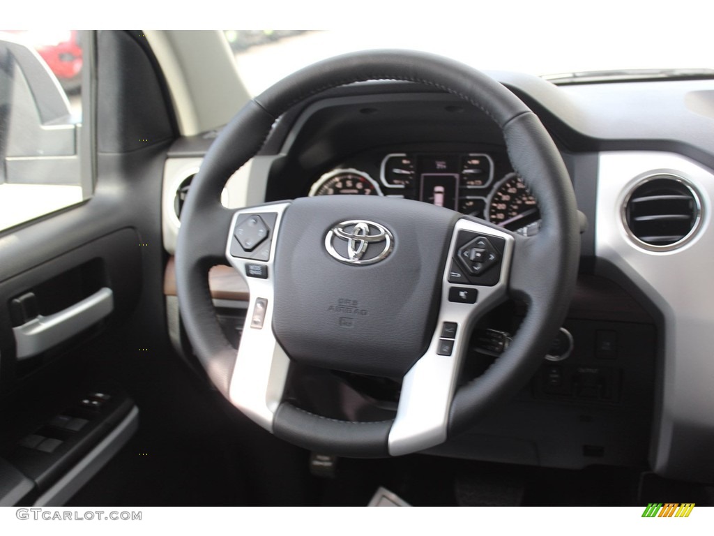 2020 Toyota Tundra Limited CrewMax 4x4 Graphite Steering Wheel Photo #137414808
