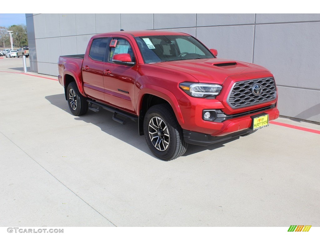2020 Tacoma TRD Sport Double Cab 4x4 - Barcelona Red Metallic / Cement photo #2