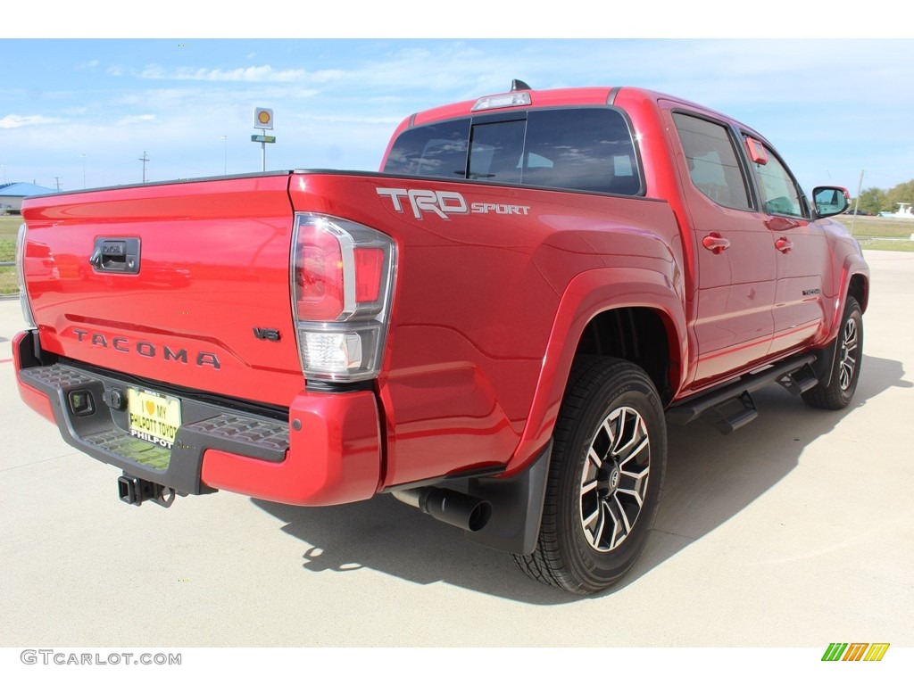 2020 Tacoma TRD Sport Double Cab 4x4 - Barcelona Red Metallic / Cement photo #8