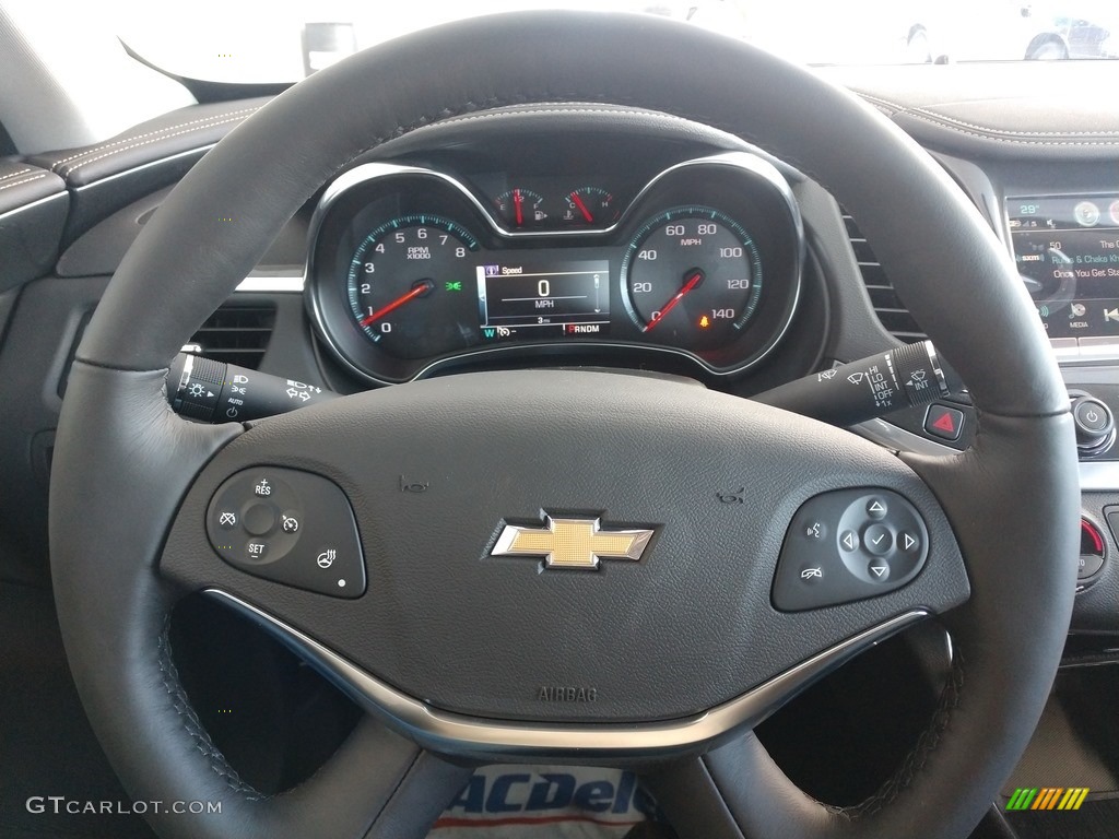 2020 Chevrolet Impala LT Jet Black Steering Wheel Photo #137415087