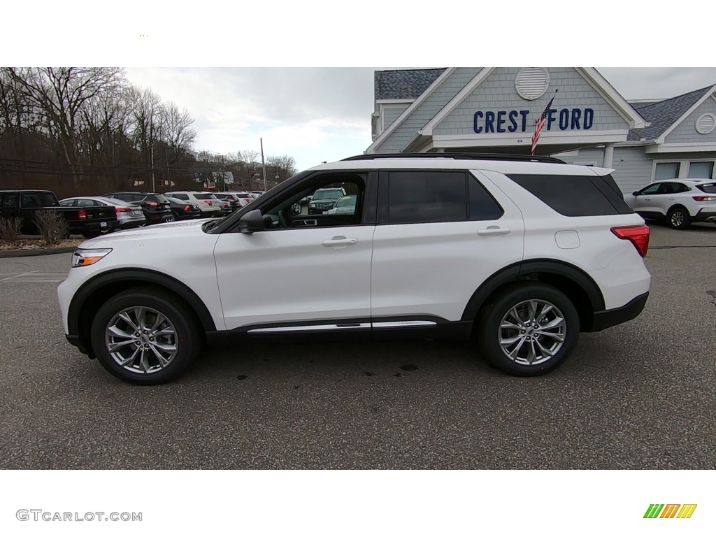 2020 Explorer XLT 4WD - Oxford White / Ebony photo #4