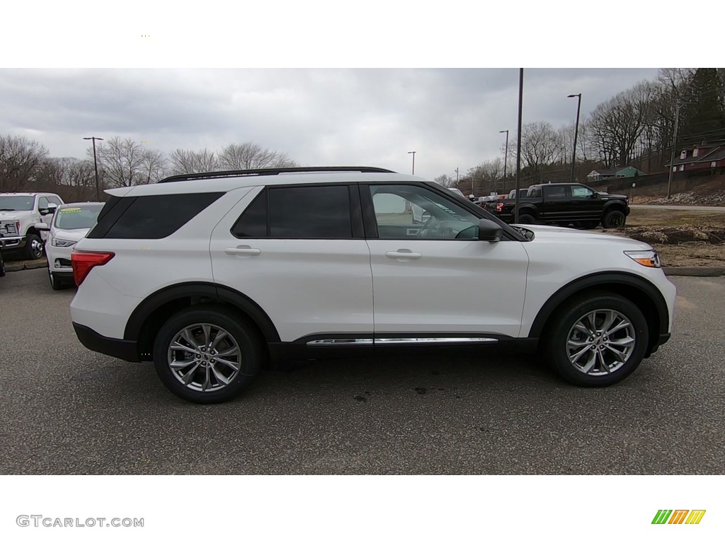 2020 Explorer XLT 4WD - Oxford White / Ebony photo #8