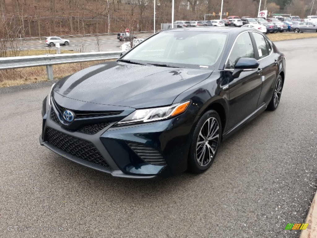 2020 Camry Hybrid SE - Galactic Aqua Mica / Black photo #43