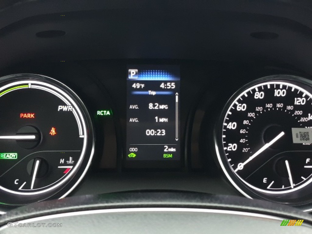 2020 Camry Hybrid SE - Galactic Aqua Mica / Black photo #49