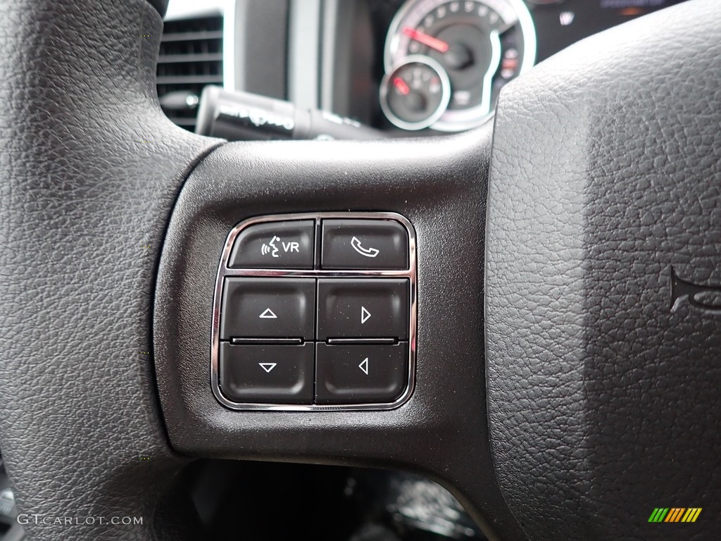 2020 Ram 1500 Classic Warlock Quad Cab 4x4 Black/Diesel Gray Steering Wheel Photo #137423860