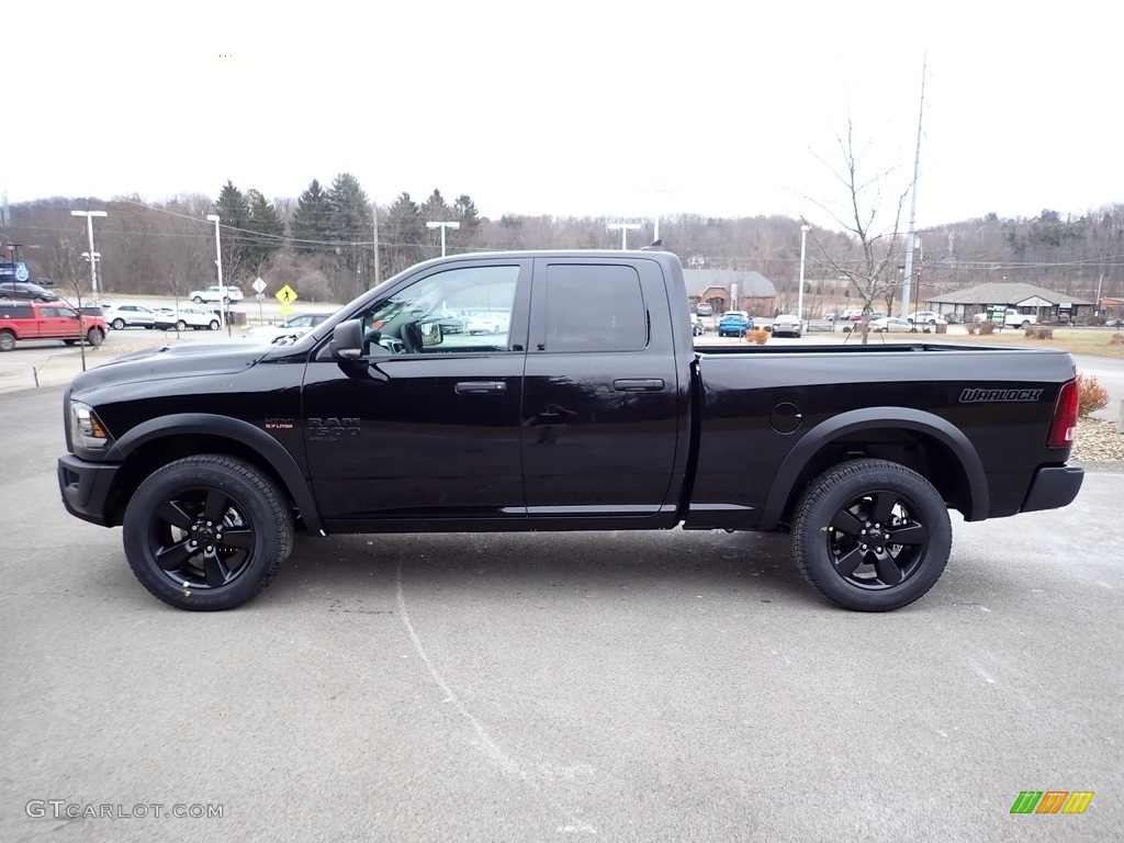 2020 1500 Classic Warlock Quad Cab 4x4 - Diamond Black Crystal Pearl / Black/Diesel Gray photo #2