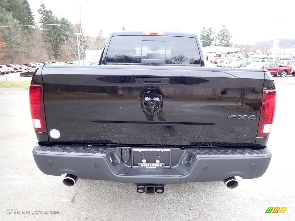 2020 1500 Classic Warlock Quad Cab 4x4 - Diamond Black Crystal Pearl / Black/Diesel Gray photo #4