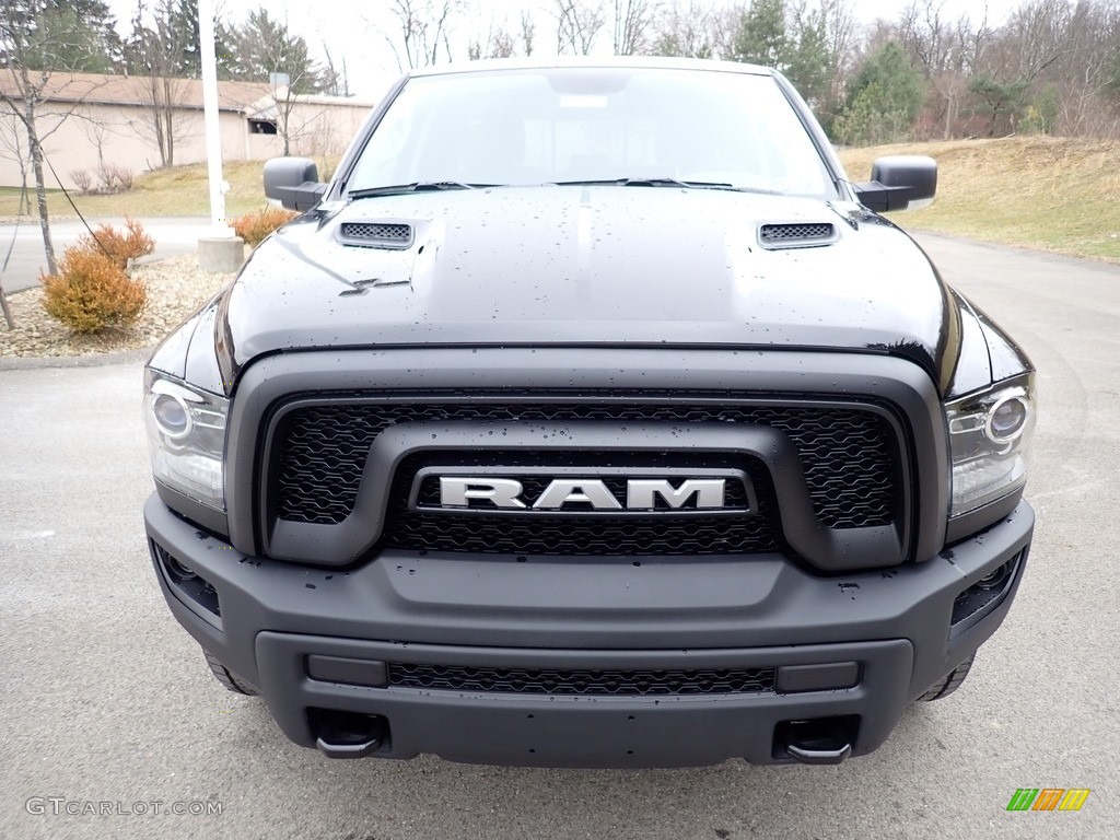 2020 1500 Classic Warlock Quad Cab 4x4 - Diamond Black Crystal Pearl / Black/Diesel Gray photo #8