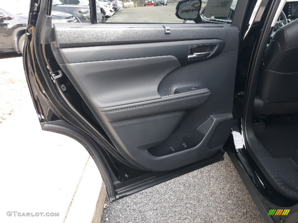 2020 Toyota Highlander XLE AWD Black Door Panel Photo #137426545