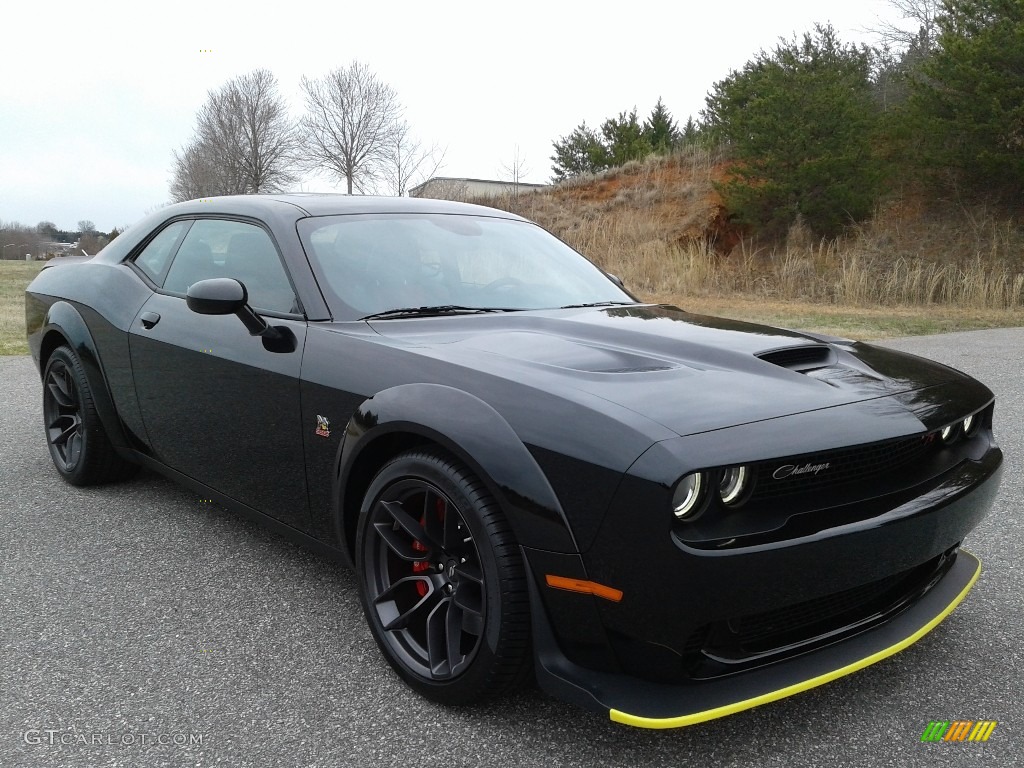2020 Challenger R/T Scat Pack Widebody - Pitch Black / Black/Ruby Red photo #4