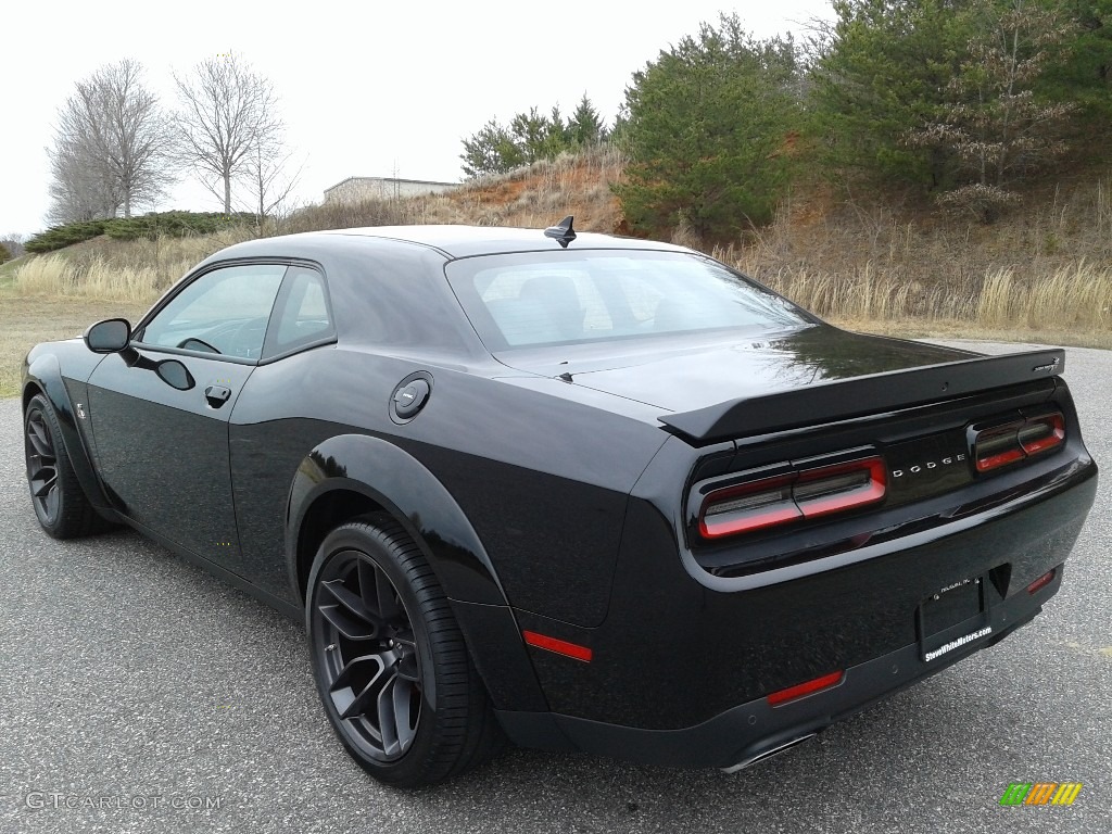 2020 Challenger R/T Scat Pack Widebody - Pitch Black / Black/Ruby Red photo #8