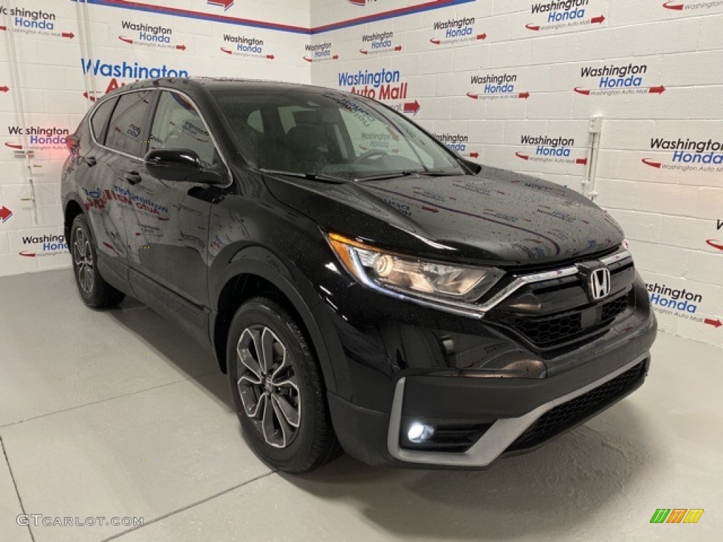 2020 CR-V EX-L AWD - Crystal Black Pearl / Black photo #2