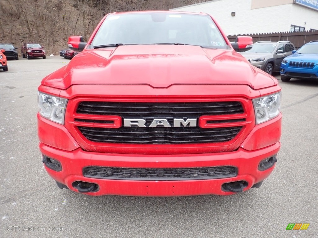 2020 1500 Big Horn Crew Cab 4x4 - Flame Red / Black/Diesel Gray photo #2