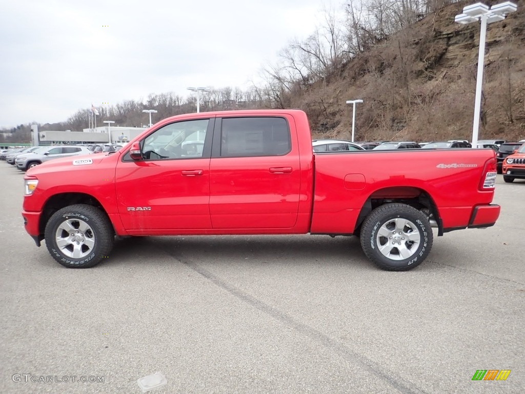 2020 1500 Big Horn Crew Cab 4x4 - Flame Red / Black/Diesel Gray photo #6