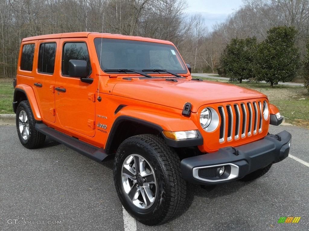 Punkn Metallic 2020 Jeep Wrangler Unlimited Sahara 4x4 Exterior Photo #137432320