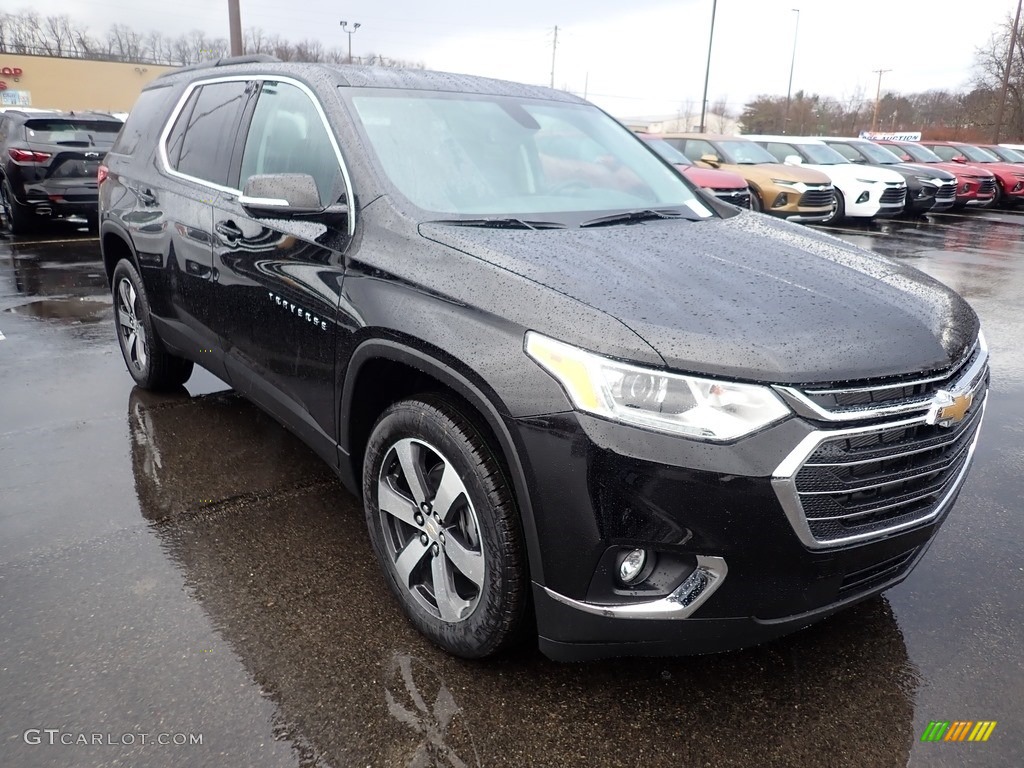 Mosaic Black Metallic 2020 Chevrolet Traverse LT AWD Exterior Photo #137443688