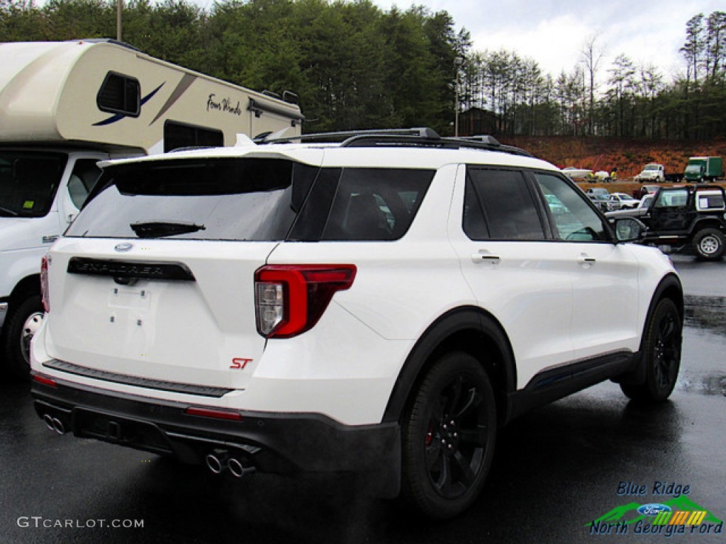 2020 Explorer ST 4WD - Star White Metallic Tri-Coat / Ebony photo #7