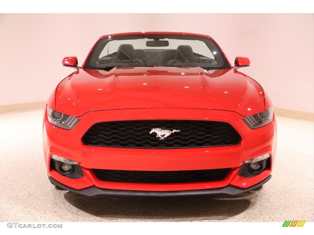 2017 Mustang EcoBoost Premium Convertible - Race Red / Ebony photo #3