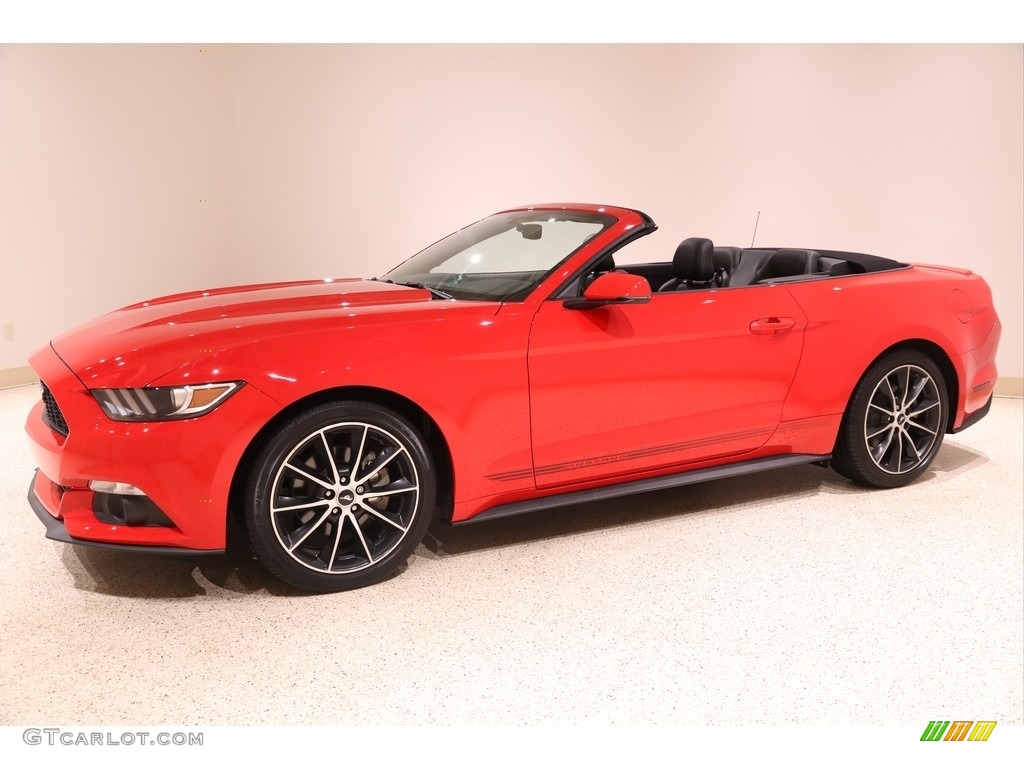 2017 Mustang EcoBoost Premium Convertible - Race Red / Ebony photo #4