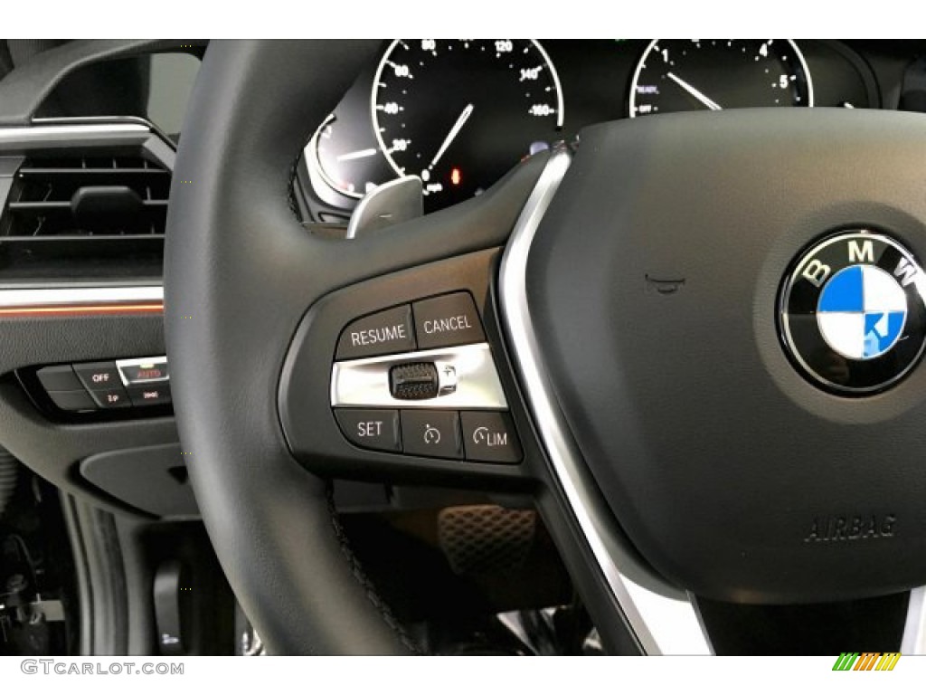 2020 BMW 3 Series 330i Sedan Black Steering Wheel Photo #137453741